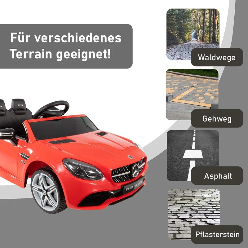 LEMODO Elektroauto rot für Kinder ab 3 Jahre | Kinder-Elektroauto mit Fernbedienung | Kinderauto mit