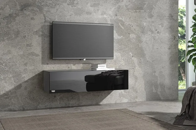 Wuun® TV-Lowboard Somero I 100cm bis 360cm I TV-Schrank & Hängeschrank für Wohnzimmer I Verschiedene