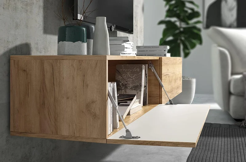 Wuun® TV-Lowboard Somero I 100cm bis 360cm I TV-Schrank & Hängeschrank für Wohnzimmer I Verschiedene