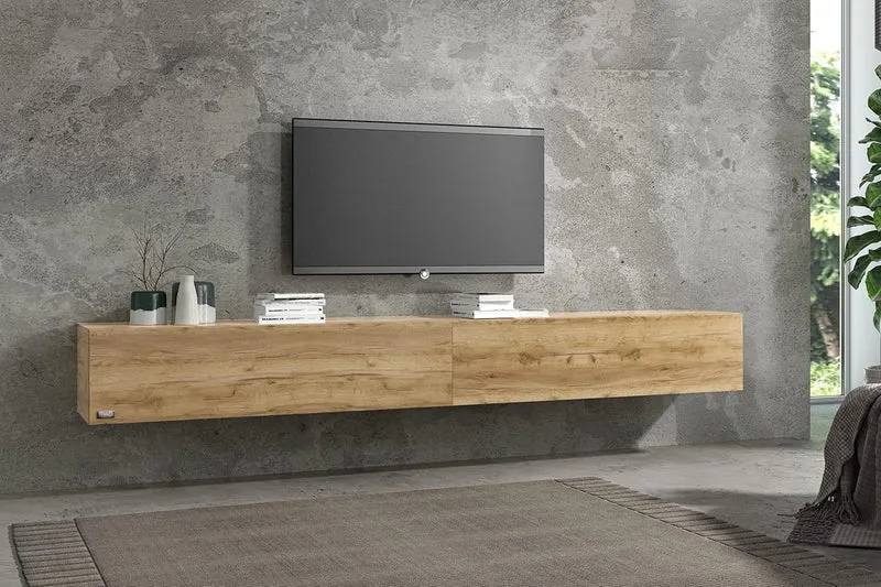 Wuun® TV-Lowboard Somero I 100cm bis 360cm I TV-Schrank & Hängeschrank für Wohnzimmer I Verschiedene