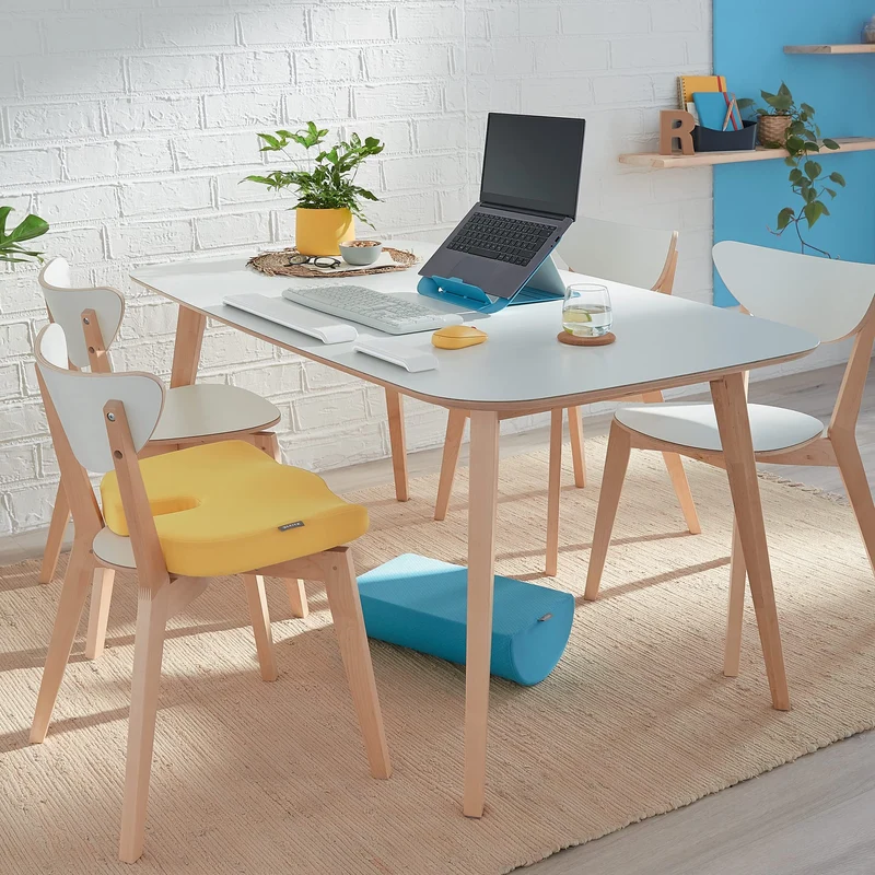 axisgo - Leitz Schreibtisch-Fußstütze, verstellbare Bein- & Kniestütze, ideal im Home Office, lindert Schulter- & Rückenschmerzen, Schaumstoff mit Stoffbezug, IGR-zertifiziert, Ergo Cosy Serie, Grau, 53710089