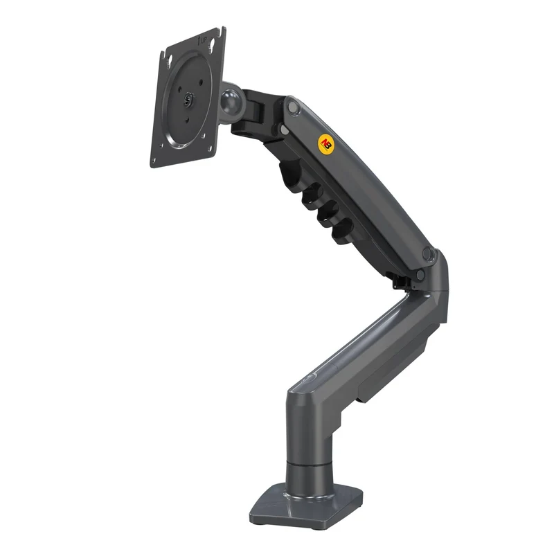 axisgo - Ergosolid für PC-Monitor, Gelenkarm, ergonomisch, Gasfeder, 17-30 Zoll, VESA 75 mm und 100 mm, drehbar 360 Degree F80-0