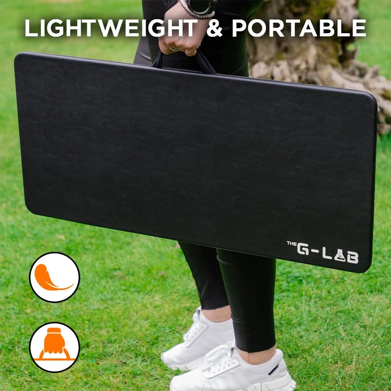 axisgo - THE G-LAB K-Board Cadmium Laptopablage mit XXL-Kissen, Ideal für Home Office/Gaming für Bett oder Sofa, Laptopständer 13"-19", Lapdesk Extra Large mit Griff