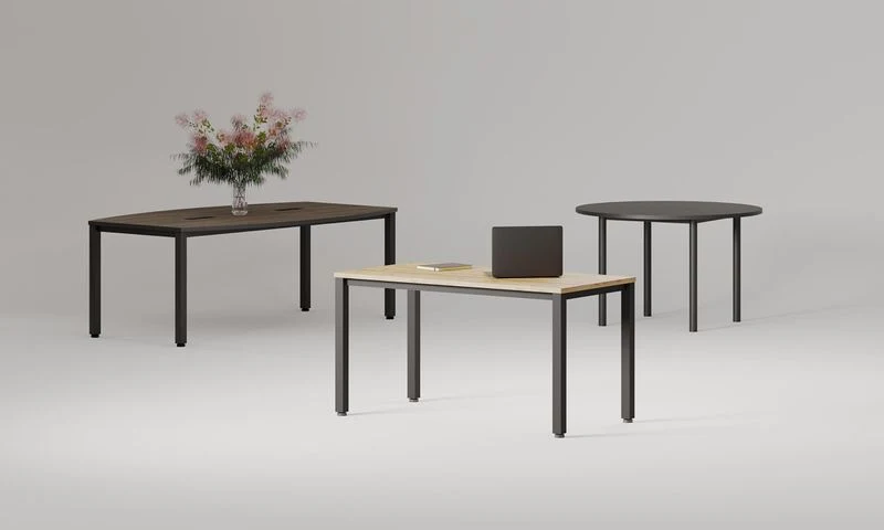 Runder Besprechungstisch E10 – moderner Tisch für Meetings