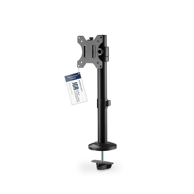 axisgo - DIGITUS Monitorhalterung - Tischklemme - 1 Monitor - Bis 32 Zoll - Bis 8 kg - VESA 75x75, 100x100 - Schwarz