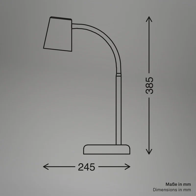 axisgo - BRILONER – Nachttischlampe, Schreibtischlampe Schwenkbar, Tischlampe GU10 für Home Office mit Kabelschalter, Leselampe, Lindgrün
