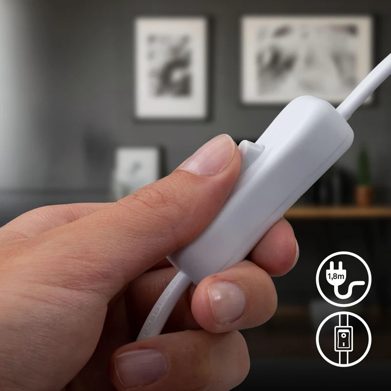 axisgo - BRILONER – Nachttischlampe, Schreibtischlampe Schwenkbar, Tischlampe GU10 für Home Office mit Kabelschalter, Leselampe, Lindgrün