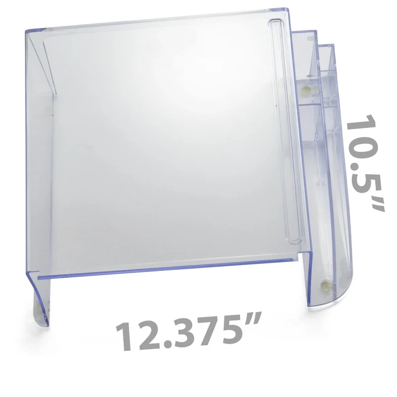 axisgo - Officemate Telephone Stand, Laptop Stand, Clear Plastic Computer Riser, Laptops Elevator for Desk, Clear (21524)