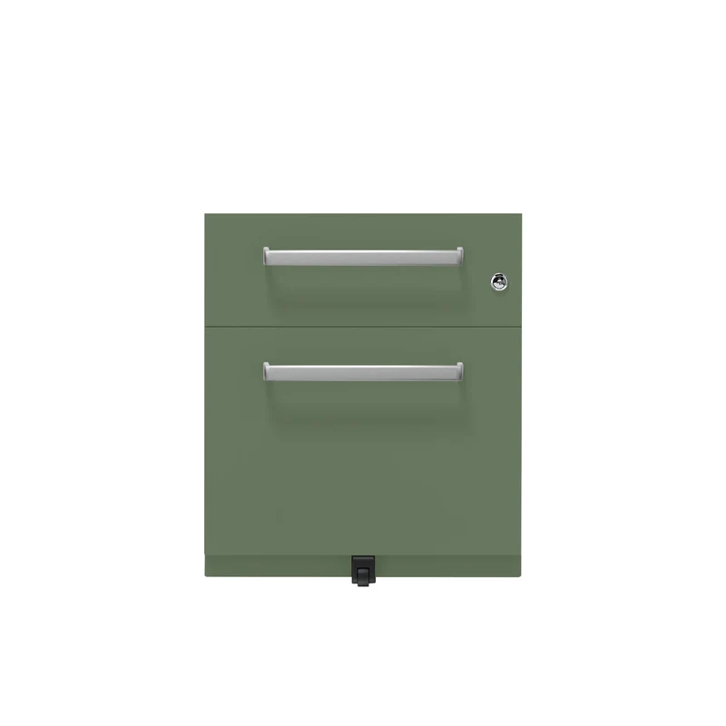 Rollcontainer Note™ | 2 Schubladen , Tiefe 775 mm, Designgriff