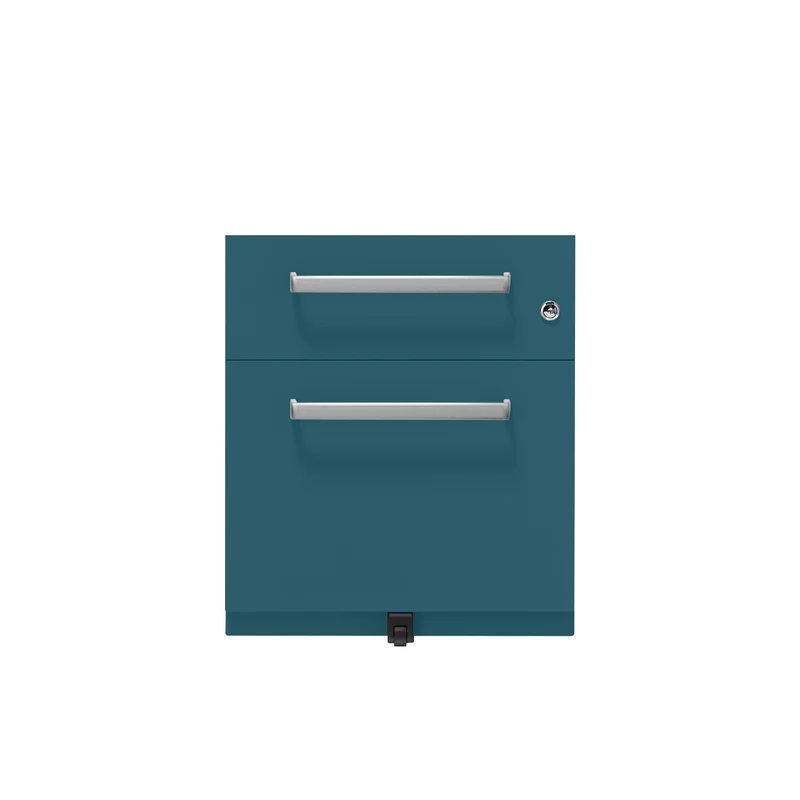 Rollcontainer Note™ | 2 Schubladen , Tiefe 775 mm, Designgriff