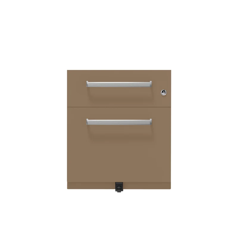 Rollcontainer Note™ | 2 Schubladen , Tiefe 775 mm, Designgriff