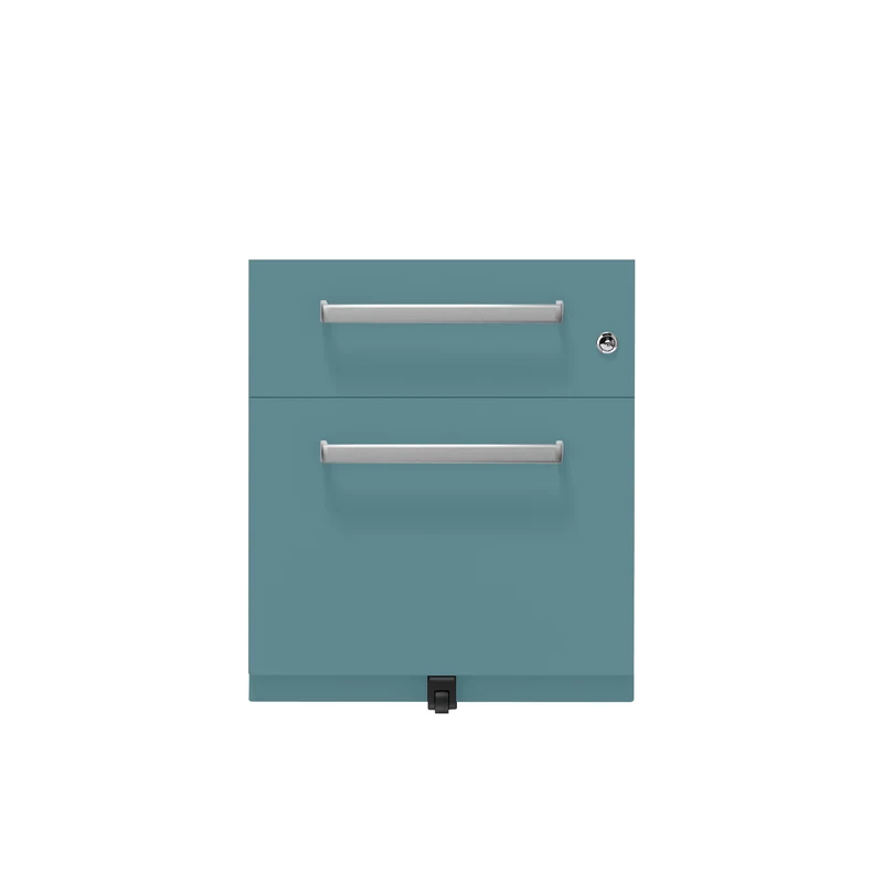 Rollcontainer Note™ | 2 Schubladen , Tiefe 775 mm, Designgriff