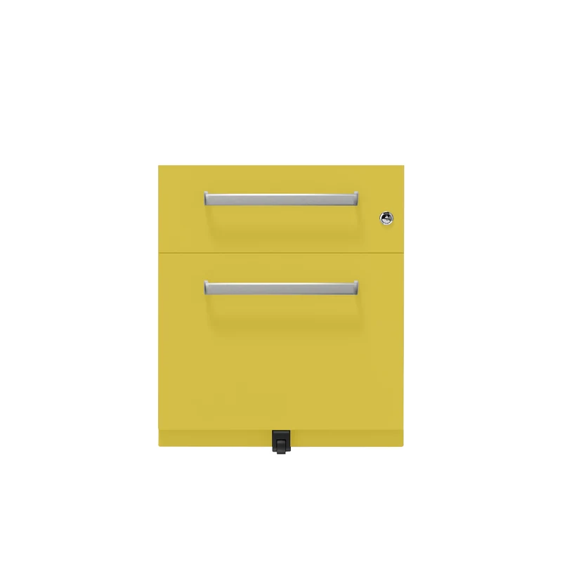 Rollcontainer Note™ | 2 Schubladen , Tiefe 775 mm, Designgriff