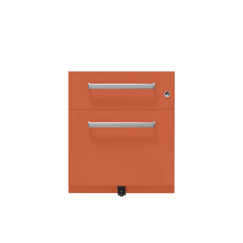 Rollcontainer Note™ | 2 Schubladen , Tiefe 775 mm, Designgriff