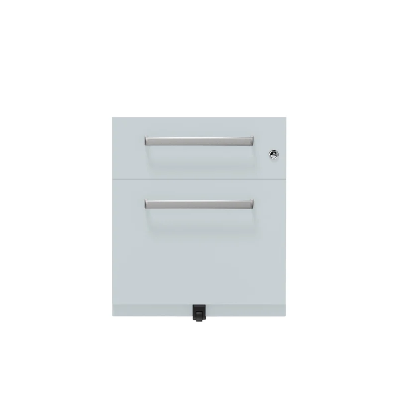 Rollcontainer Note™ | 2 Schubladen , Tiefe 775 mm, Designgriff