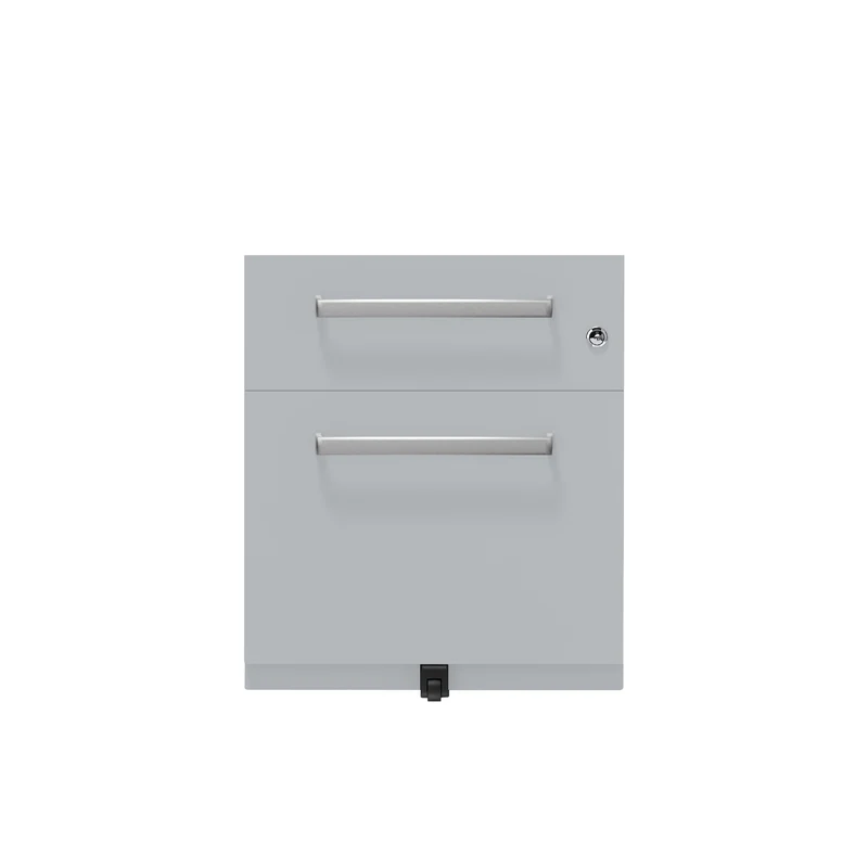 Rollcontainer Note™ | 2 Schubladen , Tiefe 565 mm, Designgriff