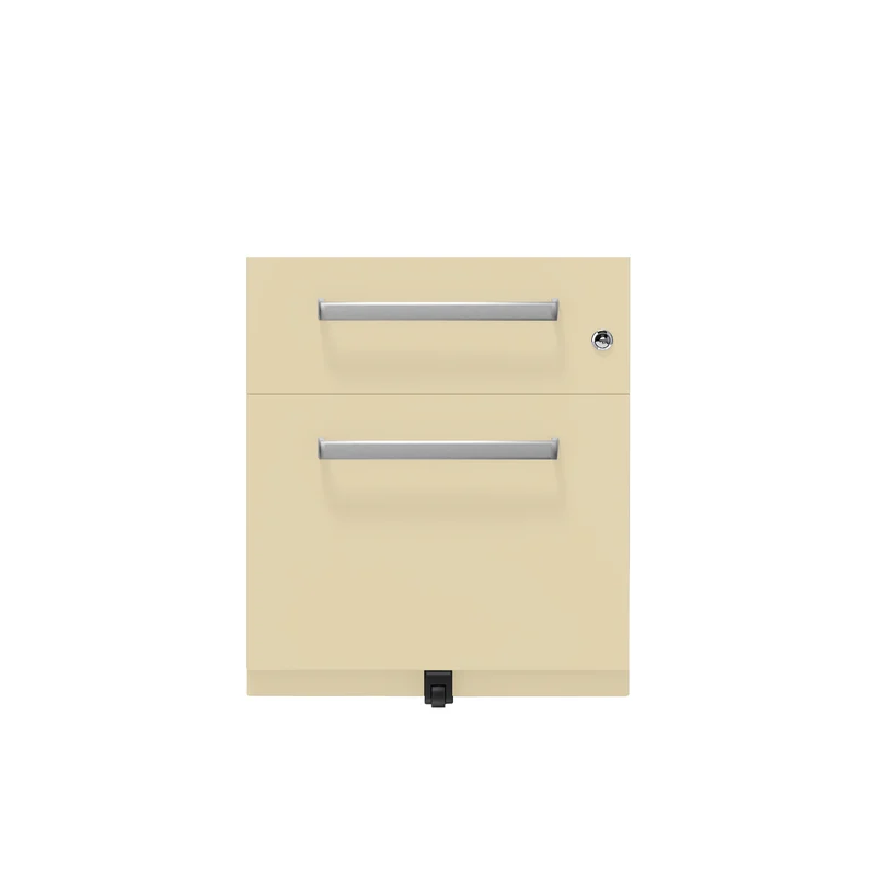 Rollcontainer Note™ | 2 Schubladen , Tiefe 565 mm, Designgriff