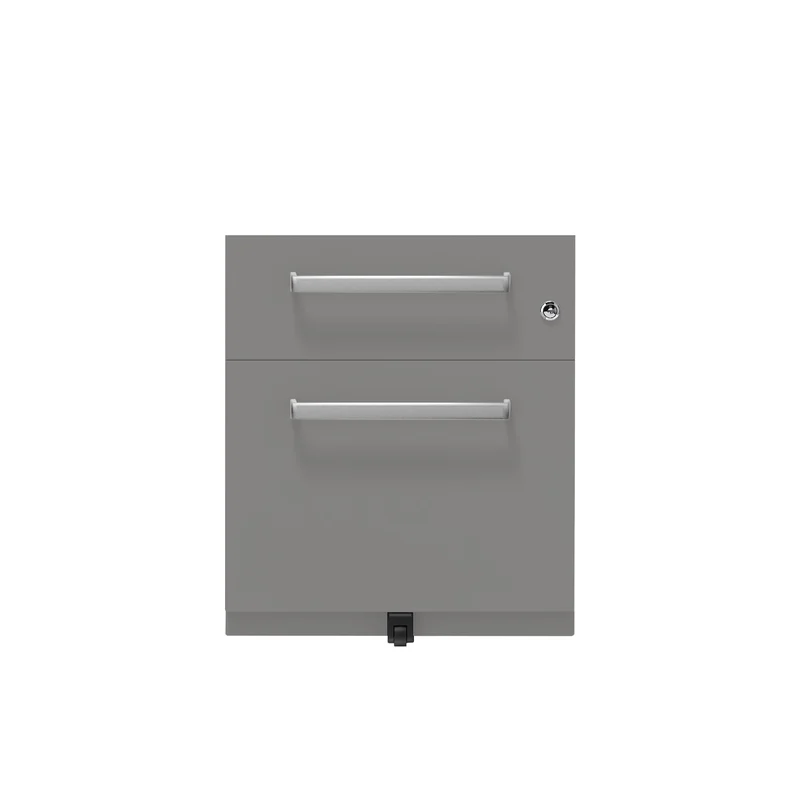 Rollcontainer Note™ | 2 Schubladen , Tiefe 565 mm, Designgriff