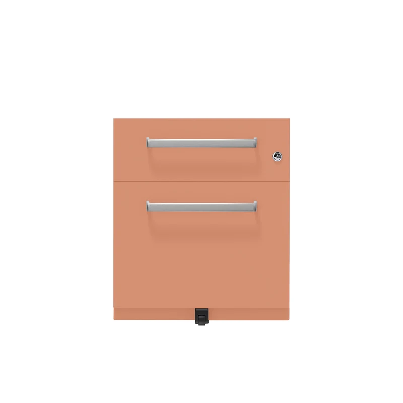 Rollcontainer Note™ | 2 Schubladen , Tiefe 565 mm, Designgriff