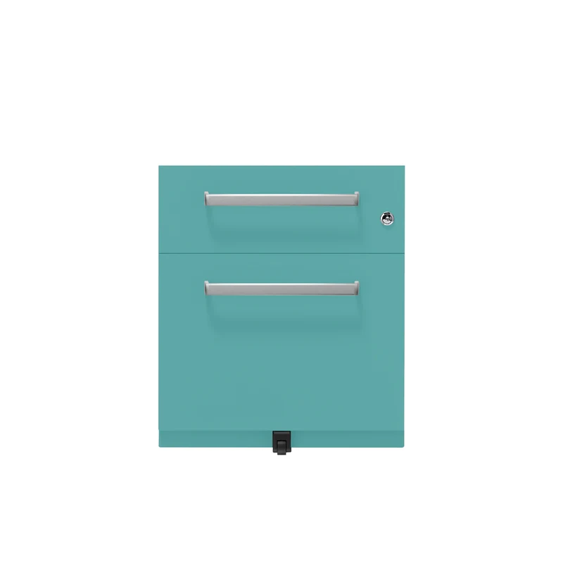 Rollcontainer Note™ | 2 Schubladen , Tiefe 565 mm, Designgriff
