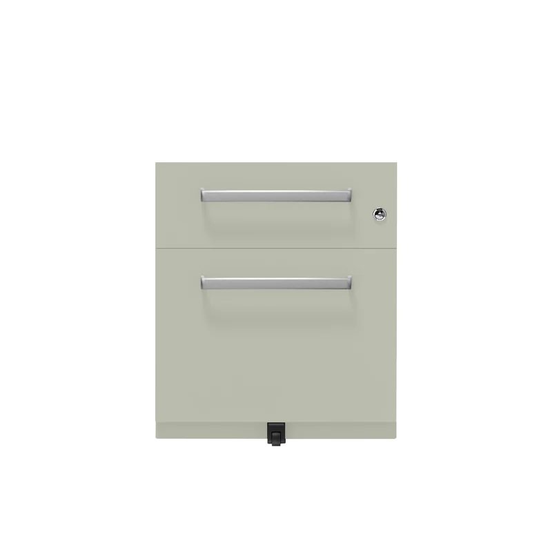 Rollcontainer Note™ | 2 Schubladen , Tiefe 565 mm, Designgriff
