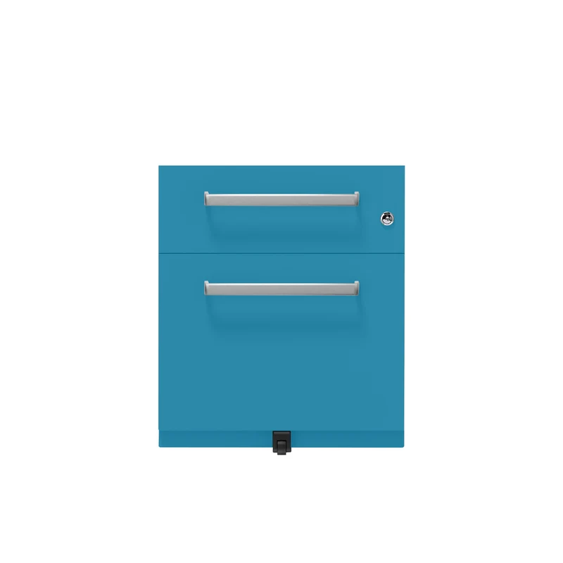 Rollcontainer Note™ | 2 Schubladen , Tiefe 565 mm, Designgriff