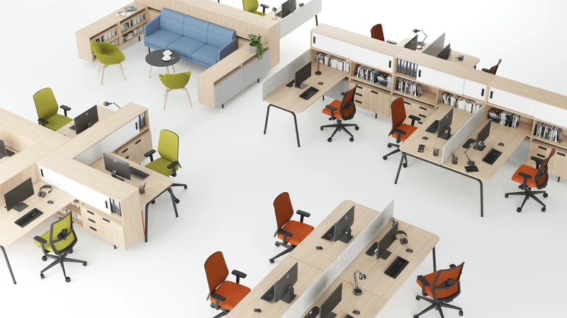 Schreibtisch Round Workbench