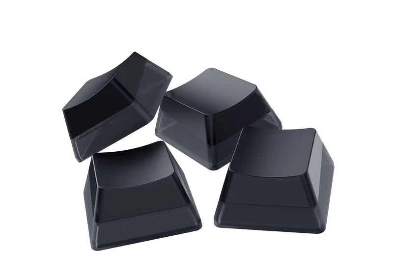 axisgo - Razer Phantom Tastenkappen-Set - Hintergrundbeleuchtungskompatibel Tasten für Razer Tastaturen (für Switches mit kreuzförmiger Achse, ABS-Material, 128 Keycaps) QWERTZ DE-Tasten | Schwarz