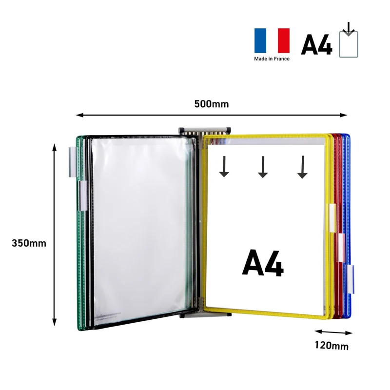 axisgo - Tarifold Wandelement DE 414109 A4 sortiert Inh.10 Tafeln