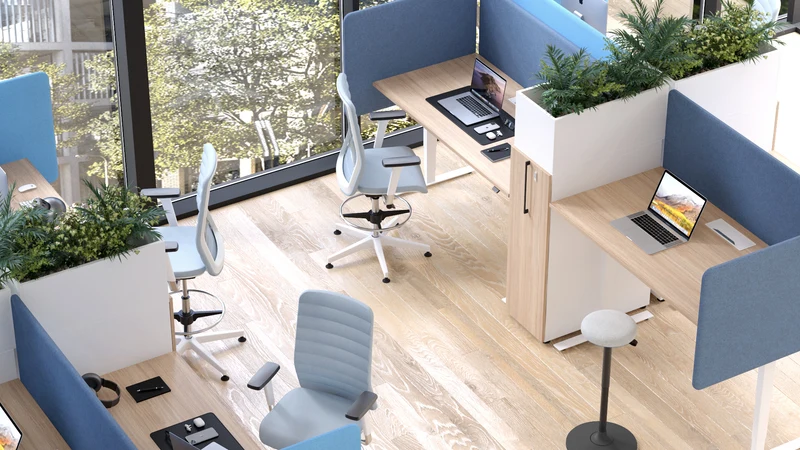 Akustische Tischtrennwand Desk 760