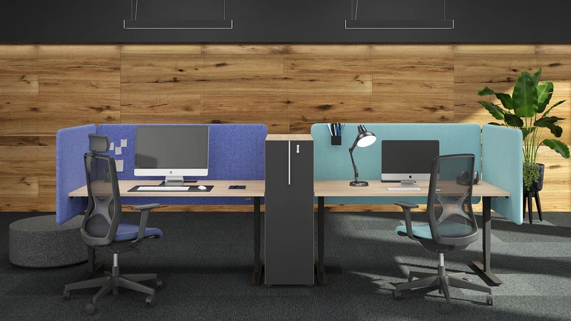 Akustische Tischtrennwand Desk 760