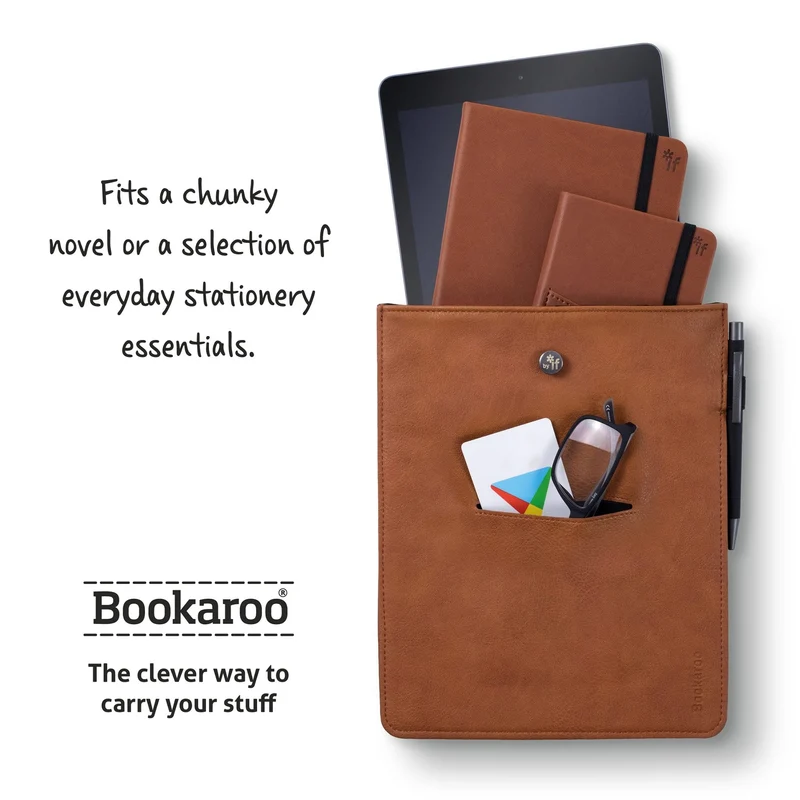 axisgo - Bookaroo Books & Stuff Pouch Brown
