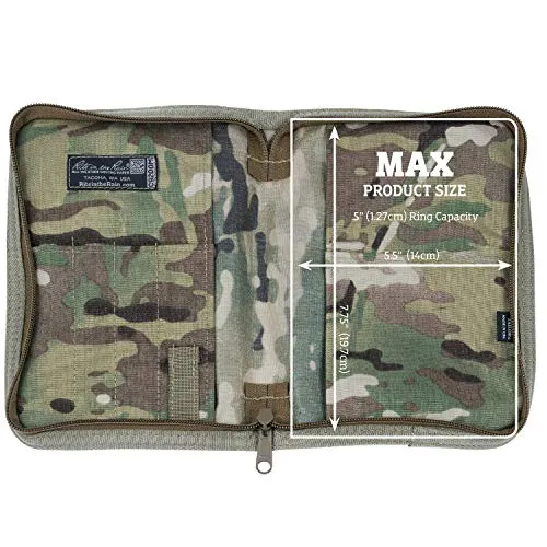 axisgo - Ringblock-Hülle Rite in the Rain Allwetter aus Cordura®, 1,27 cm Ringbinder-Hülle, ca. 17 cm x 22,5 cm, hellbraun -Nr. C9200 7" x 9" multicam