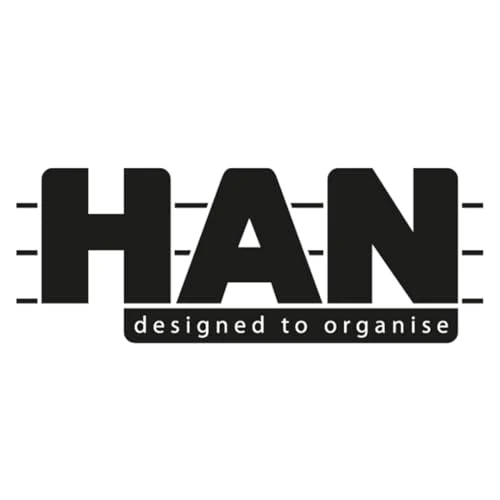 axisgo - HAN Schubladenbox Allison SMART-BOX plus mit 2 Schubladen, Trennwand sowie Utensilienbox, inkl. Kabelführung, stapelbar, Büro, Schreibtisch, Küche, möbelschonende Gummifüße, 1100-12, hochglänzend weiß