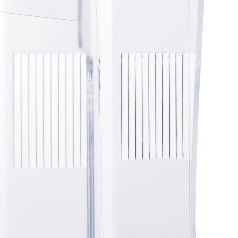 axisgo - Relaxdays Prospekthalter A4 / DIN Lang, 4 Etagen, Acryl, Flyer Aufsteller Tisch & Wand, HBT: 35x24,5x24cm, transparent, 1 Stück, 10027299