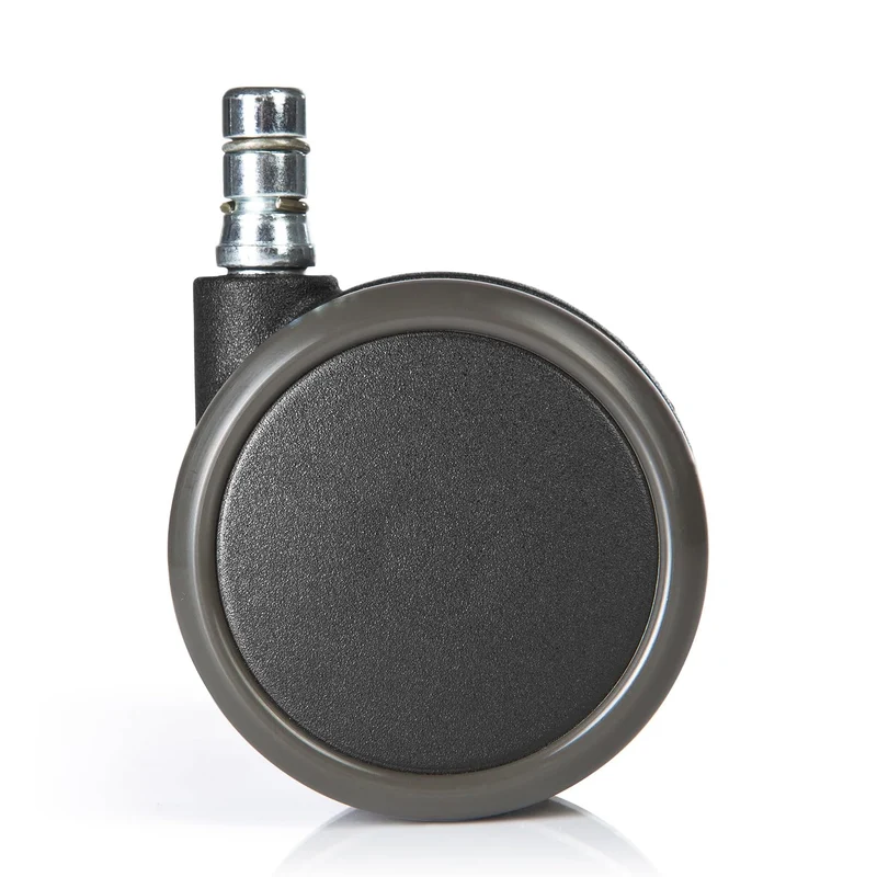 axisgo - hjh OFFICE 619025 5X Hartbodenrollen 11mm / 65mm ROLO No-Noise Stuhlrollen für Harte Böden (5er Pack)