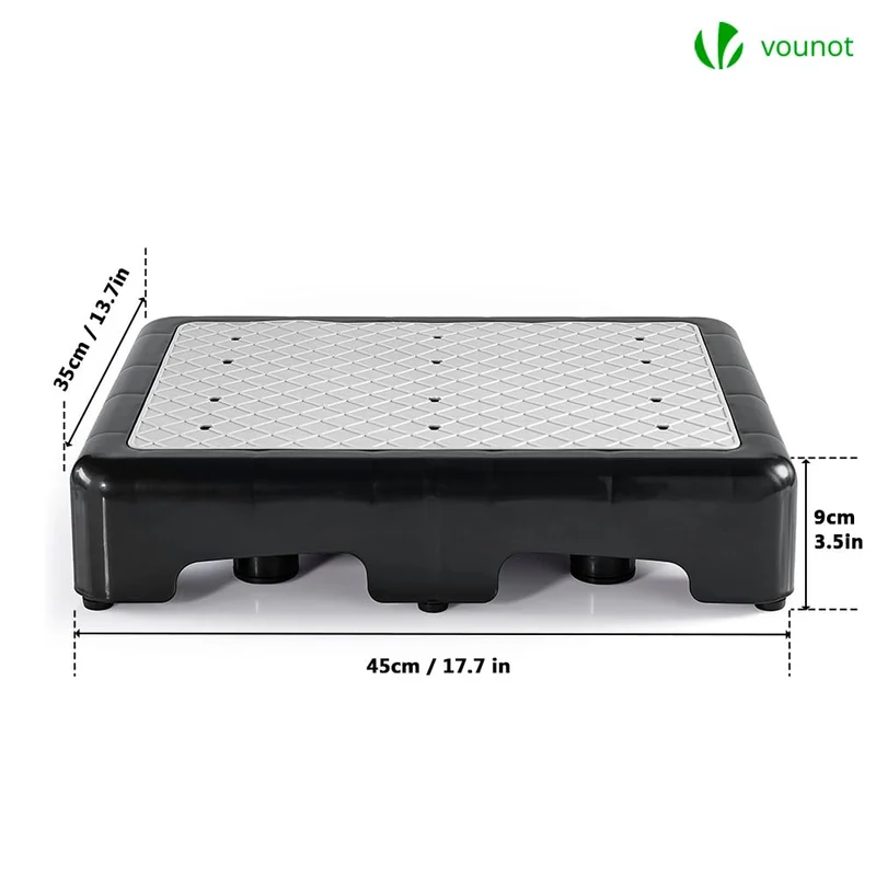axisgo - VOUNOT Trittstufe Indoor & Outdoor, rutschfeste und tragbare Fußbank für ältere Menschen, One Step Hocker für Bad, Küche & Türschwellen, Hocker und Aufstiegshilfe