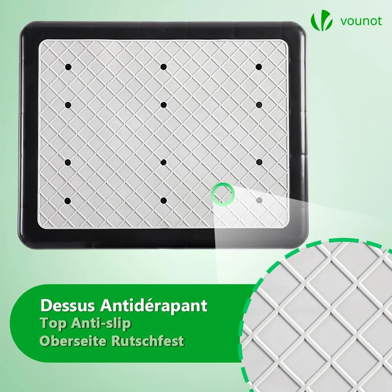 axisgo - VOUNOT Trittstufe Indoor & Outdoor, rutschfeste und tragbare Fußbank für ältere Menschen, One Step Hocker für Bad, Küche & Türschwellen, Hocker und Aufstiegshilfe