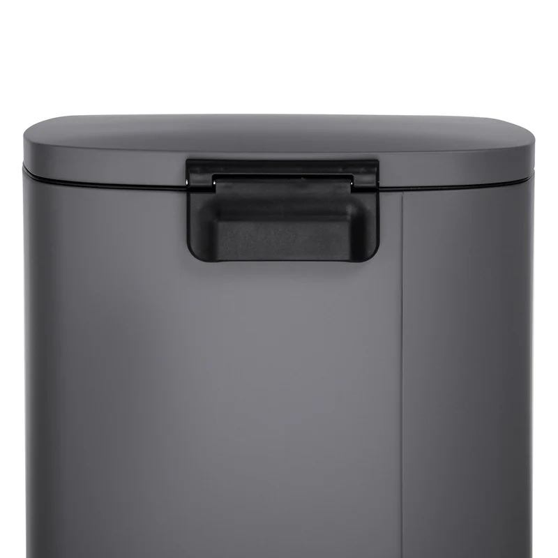 B-Ware TQ50 Mülleimer 50 Liter Grau