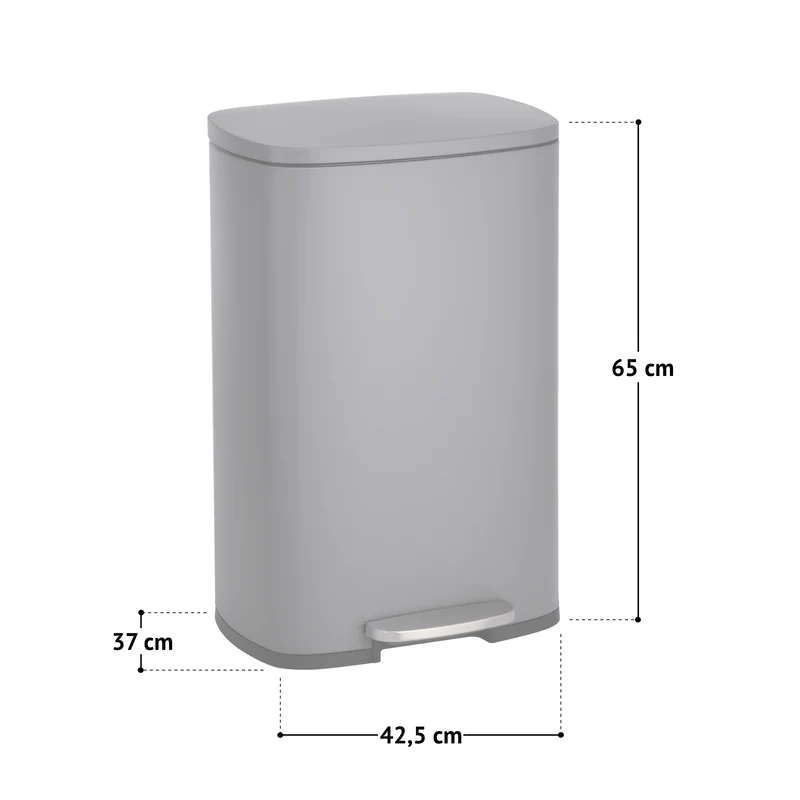 B-Ware TQ50 Mülleimer 50 Liter Weiß