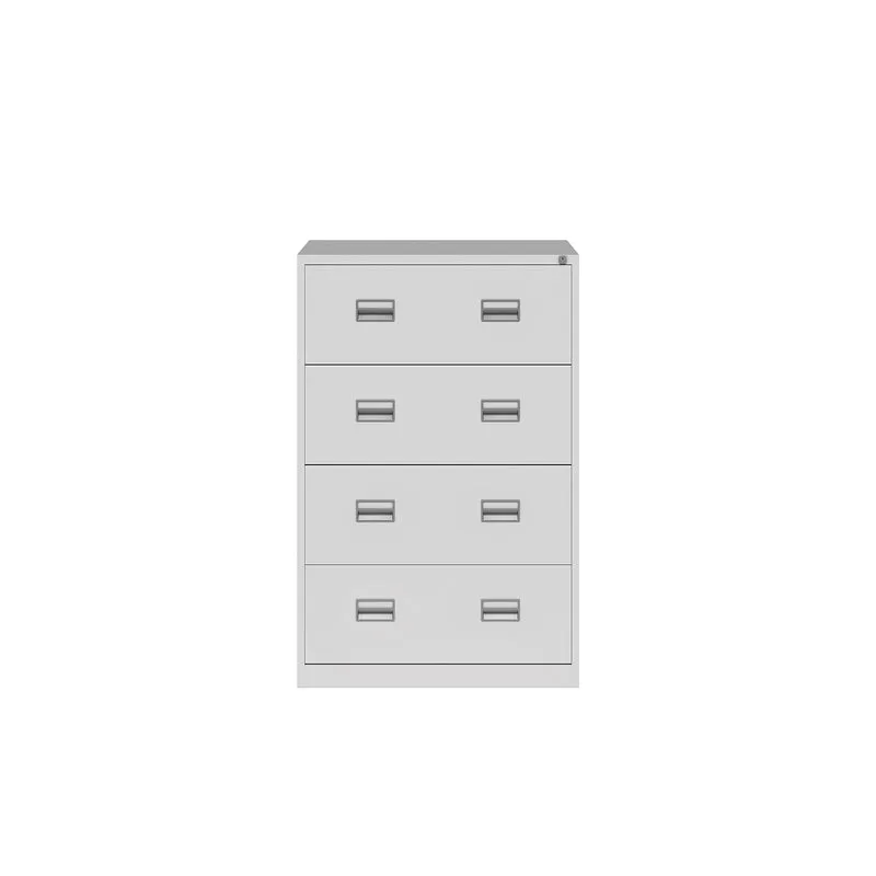Hängeregistraturschrank ECO | Doppelbahnig | Kunststoffgriffmulden | mit 4 Auszügen