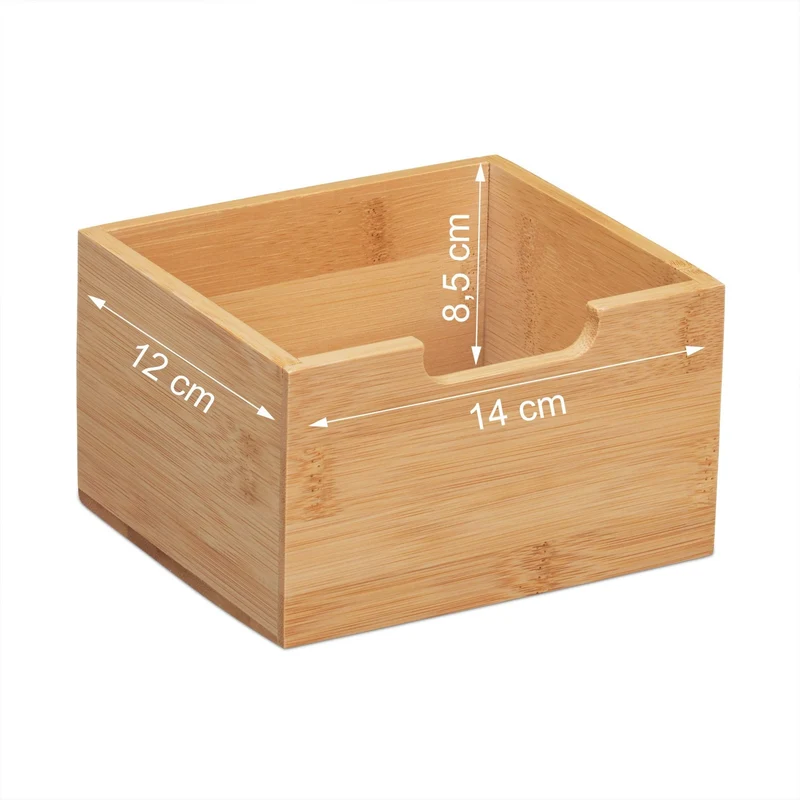 axisgo - Relaxdays Schreibtisch Organizer Bambus, natur