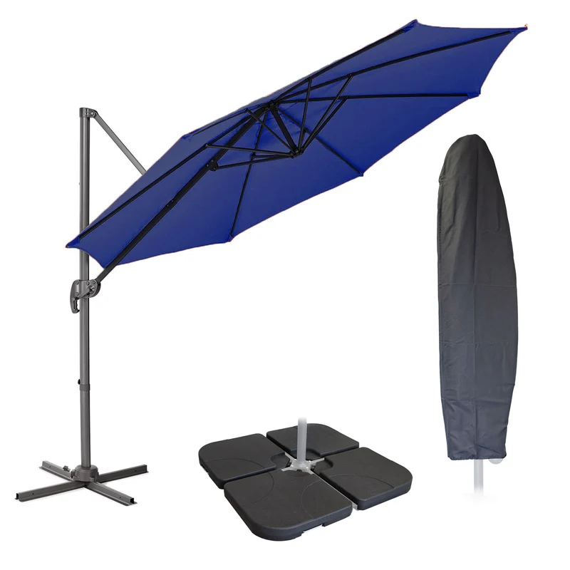 Set Ampelschirm 3m + Haube + Gewichte