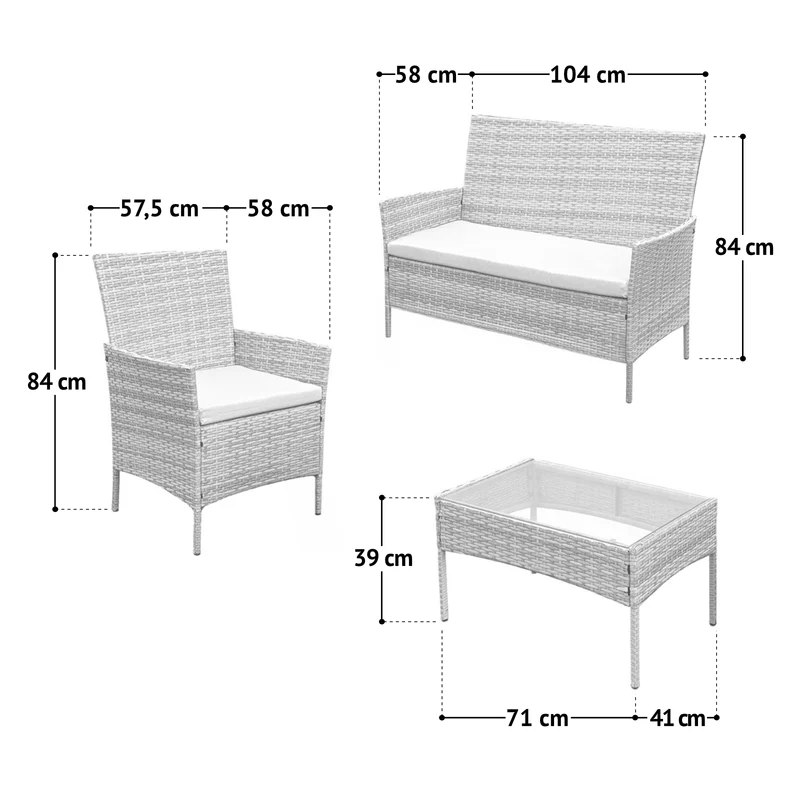 B-Ware BROOKLYN Sitzgruppe Beige