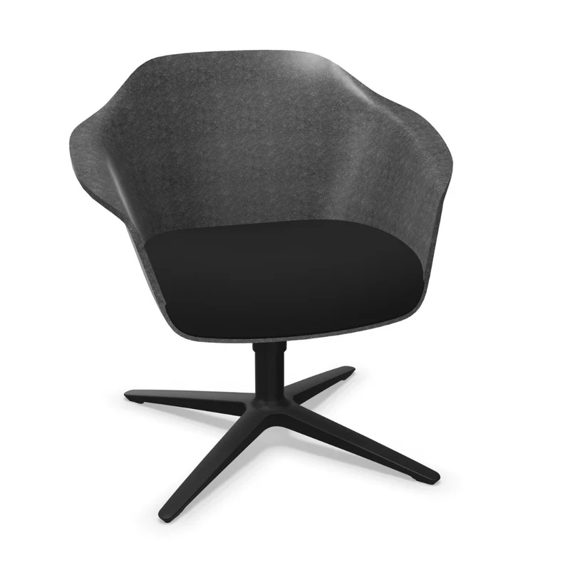 Sedus se:lounge light Drehstuhl mit 4-Stern Aluminiumfuß in zwei Höhen