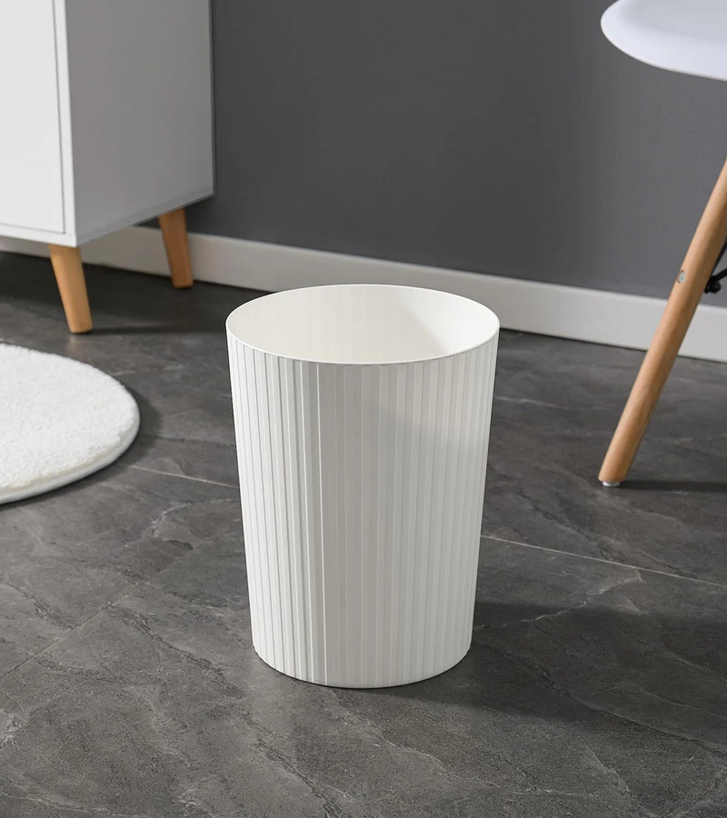 axisgo - Cetomo 7.2L*3 Mülleimer, Abfalleimer, Müllbehälter, Papierkorb, Abfallbehälter, Plastikmülleimer für Papierabfall, Büro, Schlafzimmer, Kunststoff (PP), Weiß, 7.2L - 3er Pack