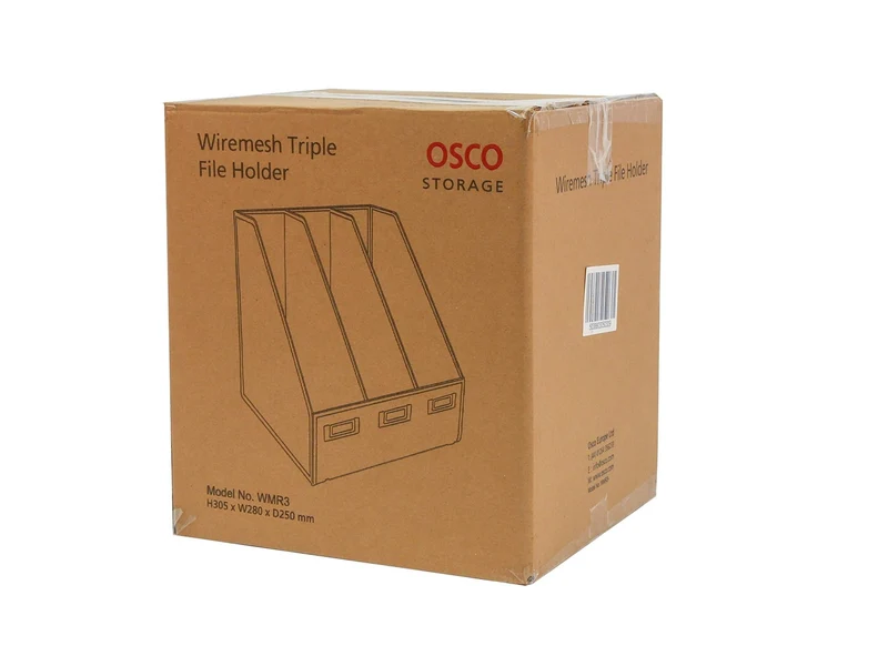 axisgo - OSCO 3-fach Stehsammler aus Drahtgeflecht, schwarz MR3 BLACK