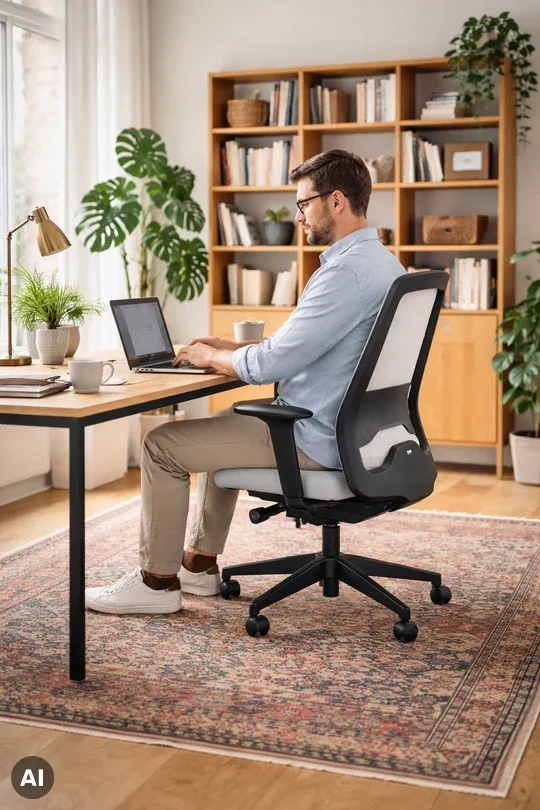 Interstuhl Every Select EV 266 Bürostuhl Grauweiss – verstellbare Flextech-Synchronmechanik