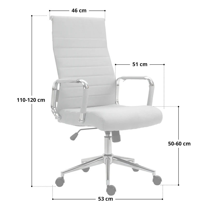 B-Ware OFFICE Comfort Schreibtischstuhl Kunstleder Schwarz