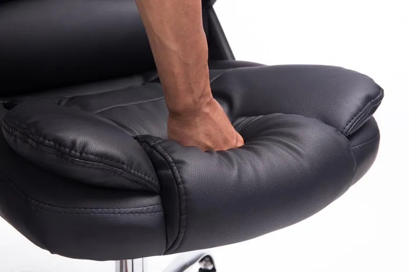 Moderner Leder-Bürostuhl THOR: Stil und Komfort in Perfektion. Und doch bequem.